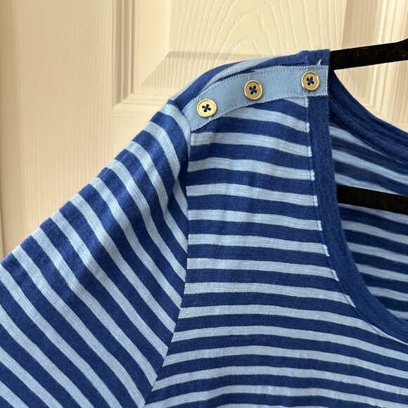 Talbots Plus Size 3X Blue Tee - Picture 3 of 7